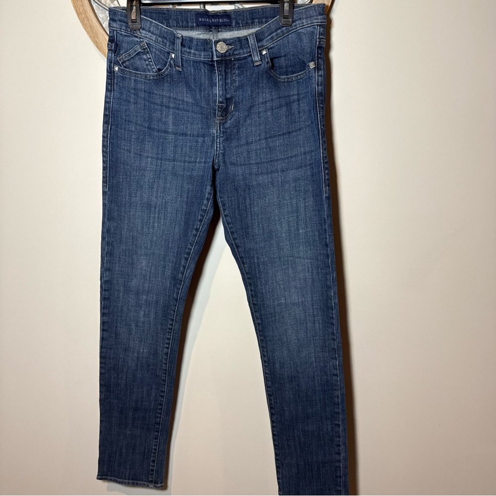 Rock & Republic Women's Dark Blue Skinny Jeans 12